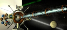 Le satellite avec Saturne et Titan